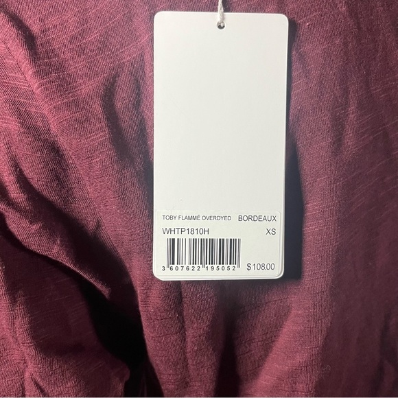 NWT Zadig & Voltaire Tshirt Toby Flamme overdyed - Picture 12 of 14